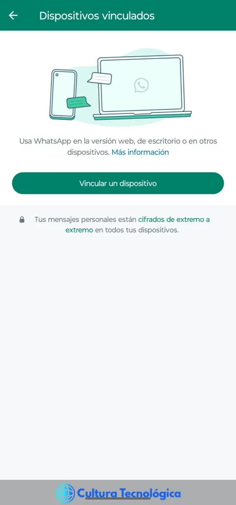 Vincular WhatsApp en tu ordenador
